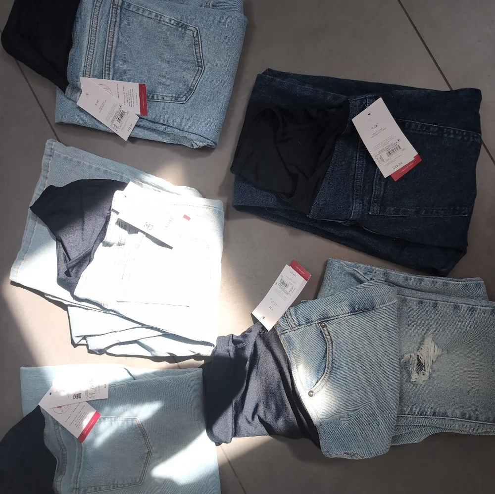 Womans Maternity New  Blue Jeans Pants Pregnancy - Picture 8 of 17